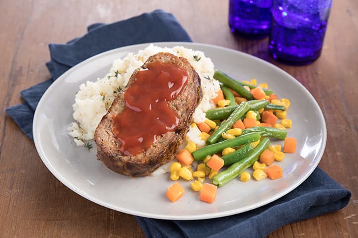Meatloaf with Mixed Vegetables